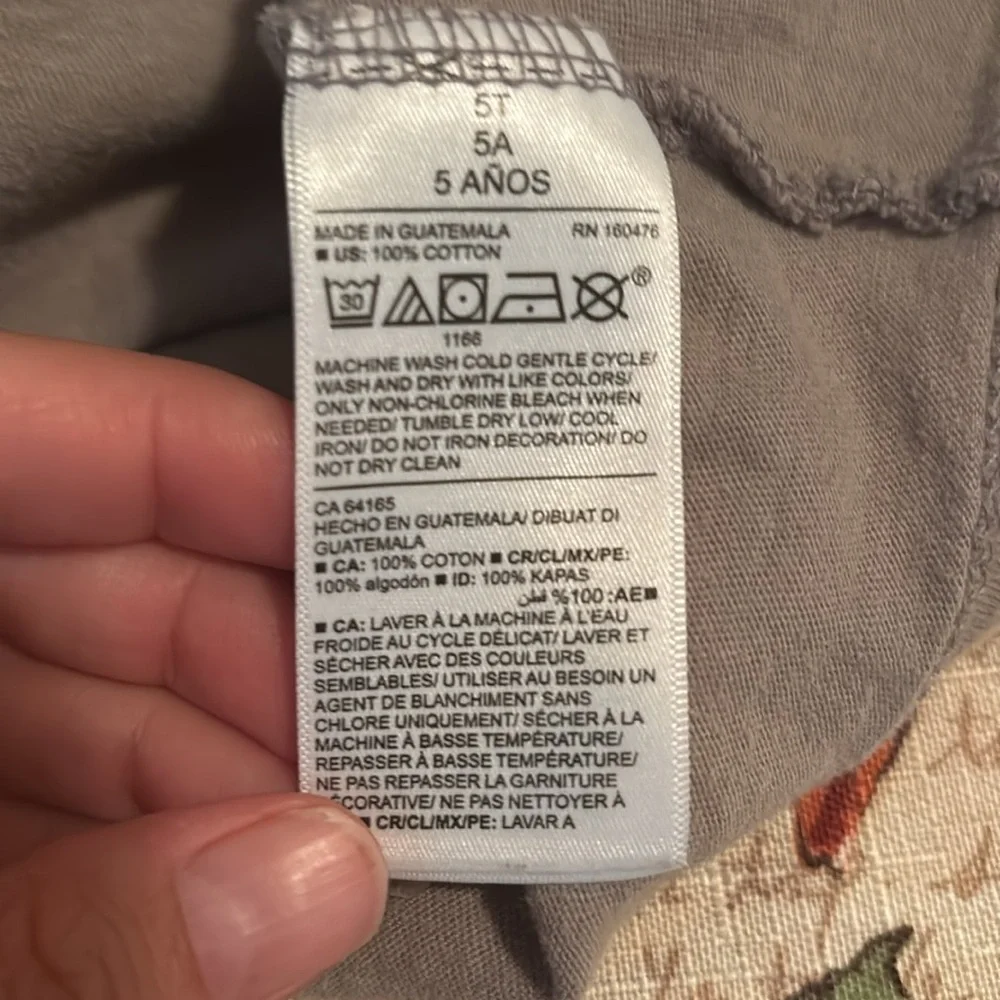 Old Navy Gray &Orange LongSleeve Teew/Graphic Design Halloween